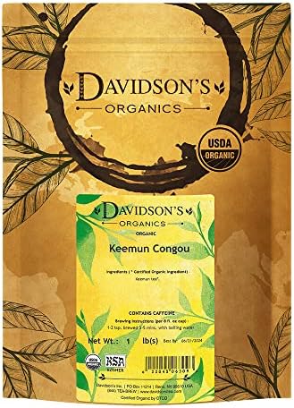 Davidson's Organics, Keemun Congou, Loose Leaf Tea, 16-Ounce Bag