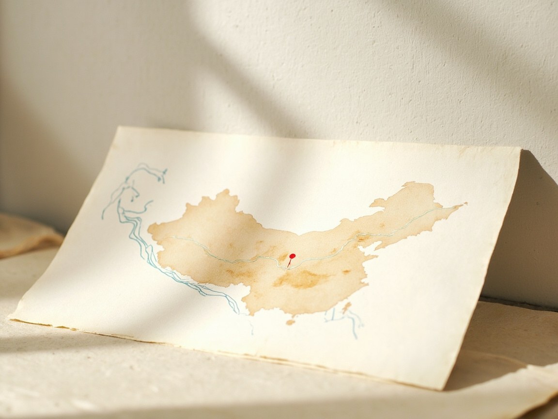 Anhui Qimen map — origin of Keemun black tea